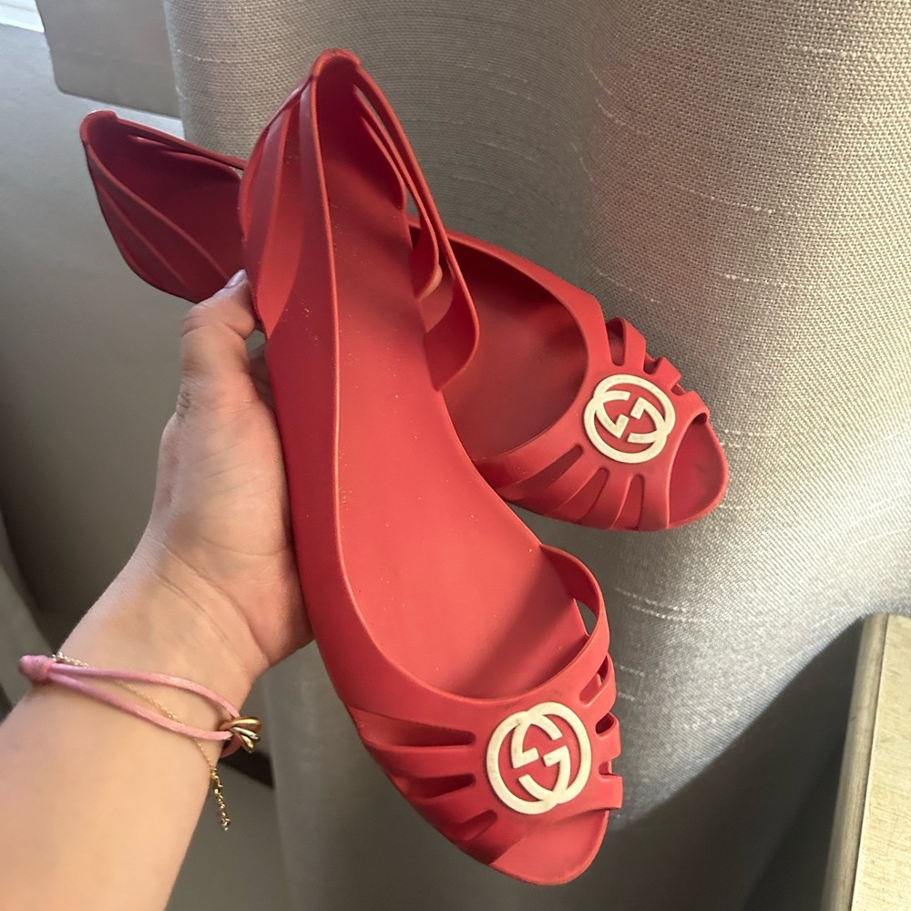 Gucci Jelly ballet flats